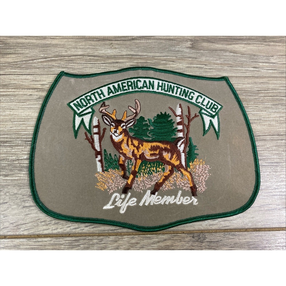Vintage North American Hunting Club patch Large  7.5" X 6"
